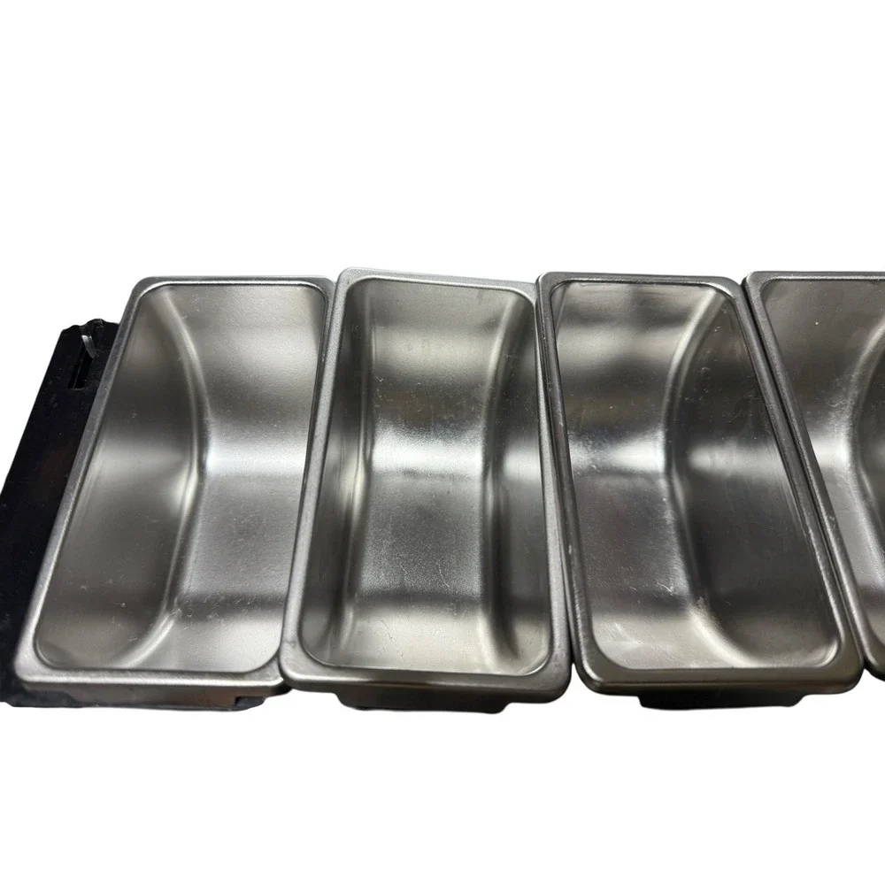 Jack Daniel's Whiskey Bar Set Condiment Tray Tabletop Storage